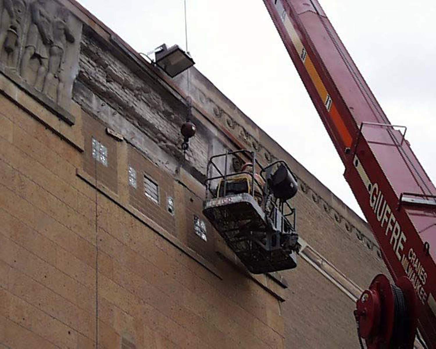 Eagles Club historical building restoration - Close Up